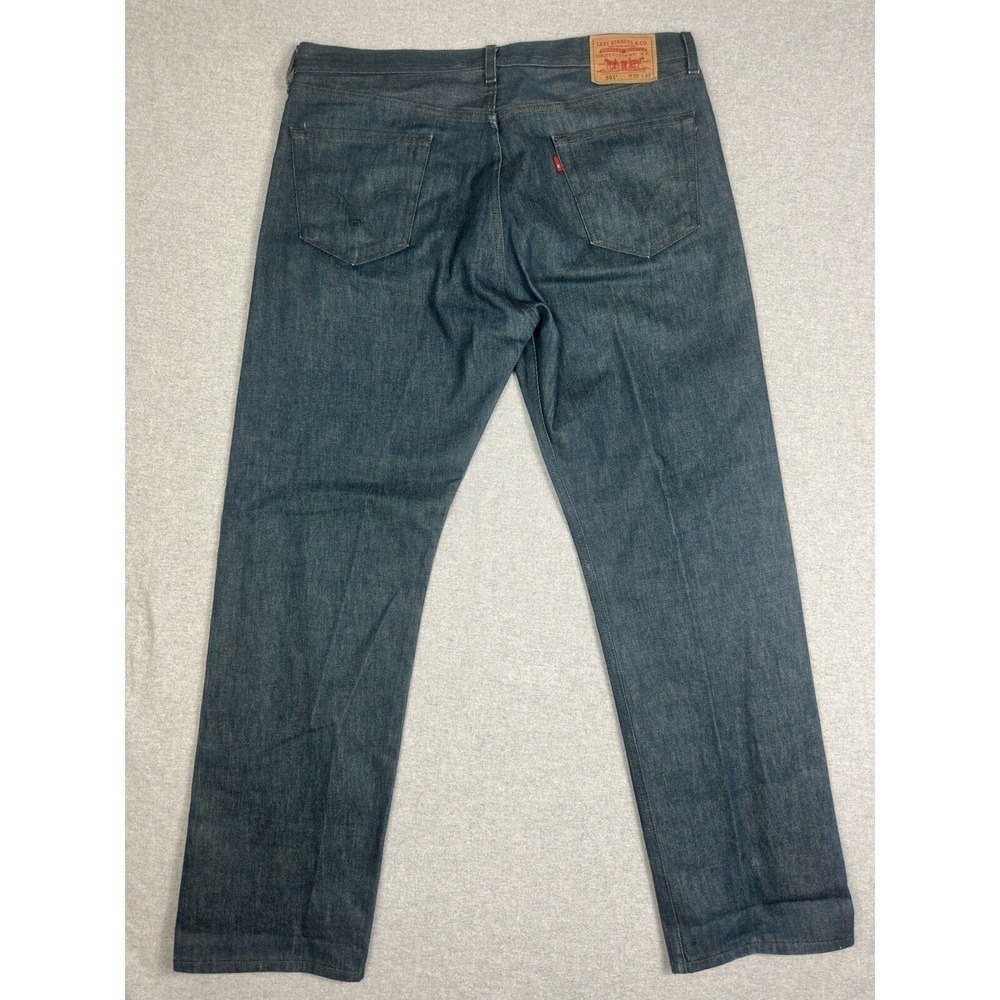 Levis‎ 501 38x32 (see Measurements) Rich Blue Button Fly 100% Cotton Rigid Stiff